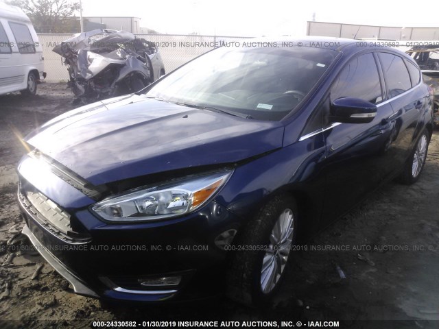 1FADP3N29GL222060 - 2016 FORD FOCUS TITANIUM BLUE photo 2