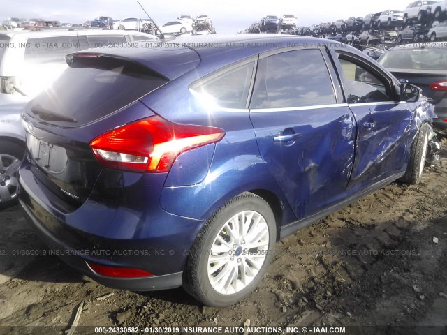 1FADP3N29GL222060 - 2016 FORD FOCUS TITANIUM BLUE photo 4