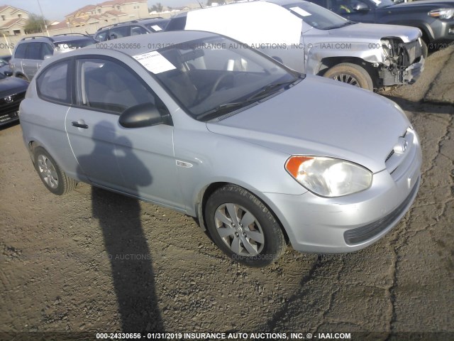 KMHCM36C18U067436 - 2008 HYUNDAI ACCENT GS SILVER photo 1