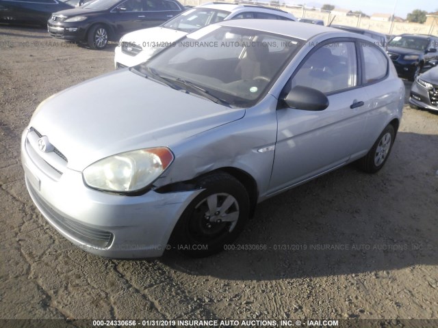 KMHCM36C18U067436 - 2008 HYUNDAI ACCENT GS SILVER photo 2