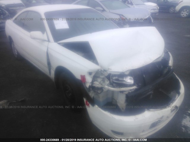 2T1CF22P01C455228 - 2001 TOYOTA CAMRY SOLARA SE/SLE WHITE photo 1