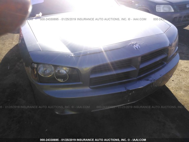 2B3KA43G57H713215 - 2007 DODGE CHARGER SE/SXT BLUE photo 6