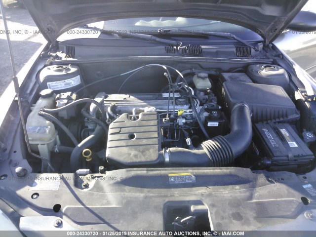 1G2NF52F63C170535 - 2003 PONTIAC GRAND AM SE1 GRAY photo 10