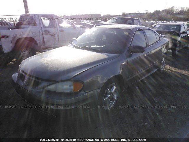 1G2NF52F63C170535 - 2003 PONTIAC GRAND AM SE1 GRAY photo 2