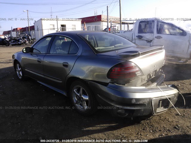 1G2NF52F63C170535 - 2003 PONTIAC GRAND AM SE1 GRAY photo 3