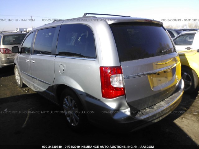 2C4RC1BG2ER372113 - 2014 CHRYSLER TOWN & COUNTRY TOURING SILVER photo 3