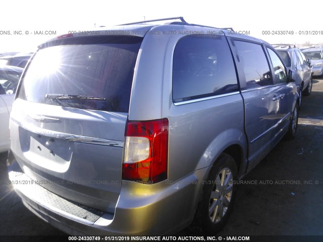 2C4RC1BG2ER372113 - 2014 CHRYSLER TOWN & COUNTRY TOURING SILVER photo 4