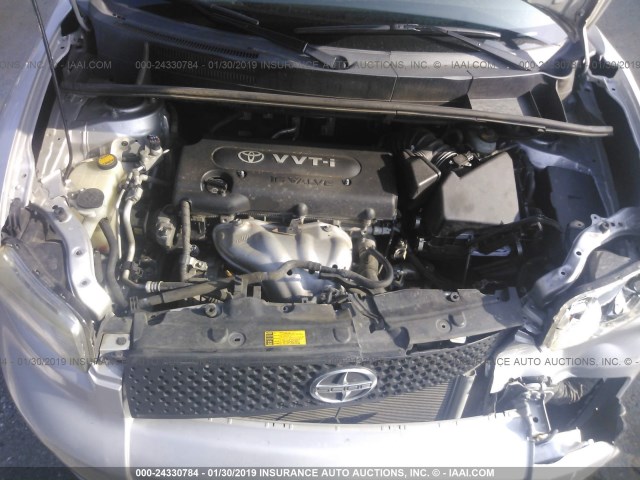 JTLKE50E681014210 - 2008 TOYOTA SCION XB 银色 照片 10