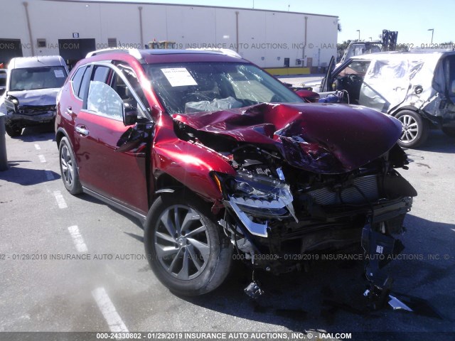 5N1AT2MT1GC806977 - 2016 NISSAN ROGUE S/SL/SV BURGUNDY photo 6