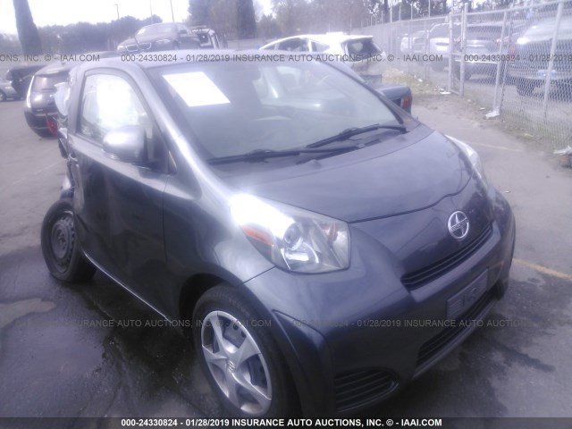 JTNJJXB07EJ029726 - 2014 TOYOTA SCION IQ GRAY photo 1