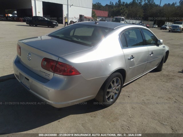 1G4HD57276U244608 - 2006 BUICK LUCERNE CXL SILVER photo 4