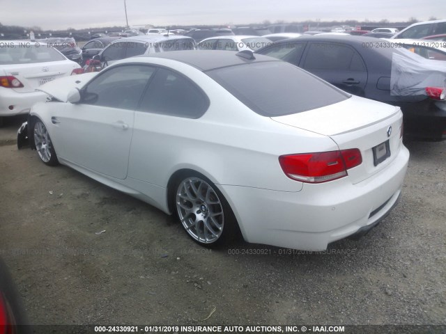 WBSWD93528PY39265 - 2008 BMW M3 WHITE photo 3