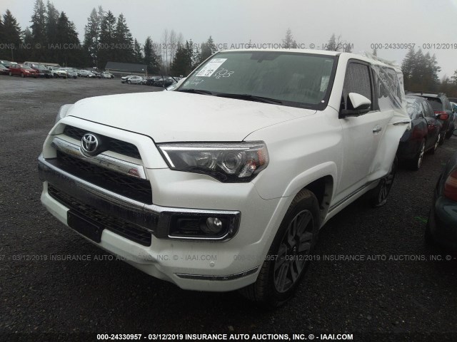JTEBU5JR0H5427390 - 2017 TOYOTA 4RUNNER SR5 PREM/LTDL/TRAIL/TRD Biały zdjęcie 2