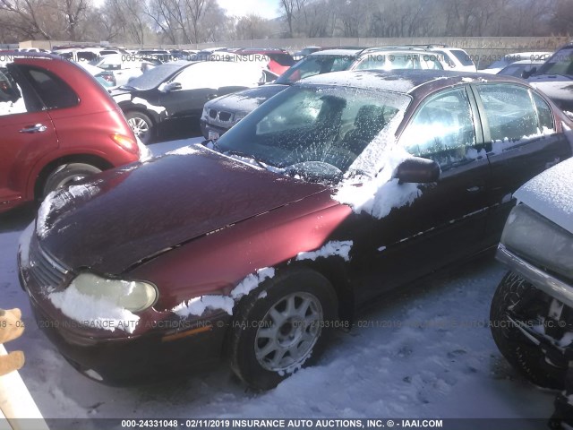 1G1NE52M6V6159445 - 1997 CHEVROLET MALIBU LS Tünd qırmızı foto 2