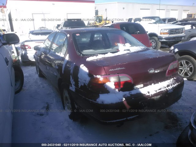 1G1NE52M6V6159445 - 1997 CHEVROLET MALIBU LS Tünd qırmızı foto 3