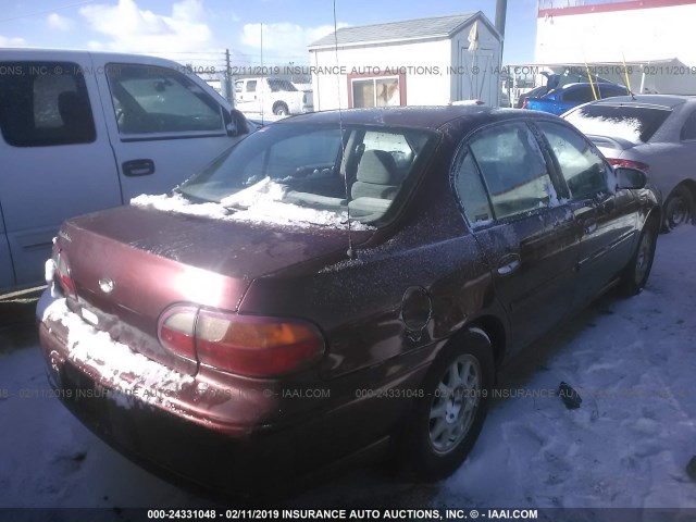 1G1NE52M6V6159445 - 1997 CHEVROLET MALIBU LS Tünd qırmızı foto 4
