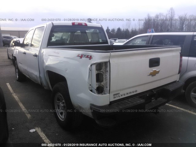 3GCUKNEH4GG281975 - 2016 CHEVROLET SILVERADO K1500/K1500 LS WHITE photo 3