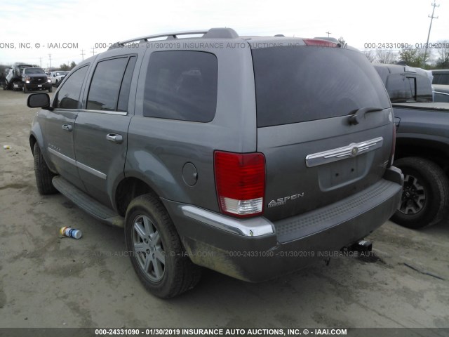 1A8HX58PX7F567412 - 2007 CHRYSLER ASPEN LIMITED GRAY photo 3