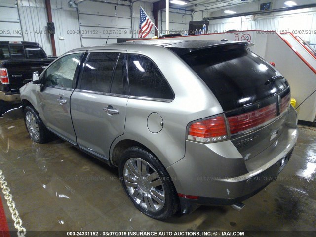 2LMDU88C68BJ12041 - 2008 LINCOLN MKX GRAY photo 3