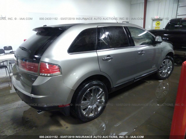 2LMDU88C68BJ12041 - 2008 LINCOLN MKX GRAY photo 4