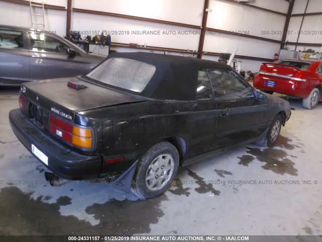 JT5ST62K6K7337473 - 1989 TOYOTA CELICA GT BLACK photo 4