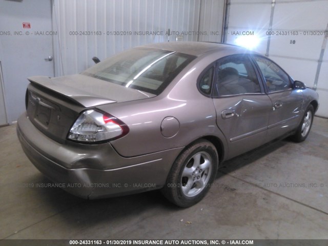 1FAFP55S72G104000 - 2002 FORD TAURUS SES TAN photo 4