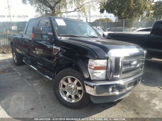 1FTWW31RX8ED09478 - 2008 FORD F350 SRW SUPER DUTY BLACK photo 1