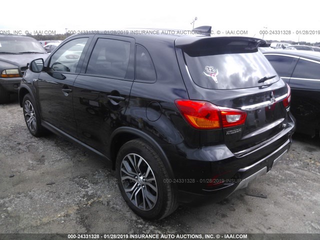 JA4AP3AU6KU004322 - 2019 MITSUBISHI OUTLANDER SPORT ES/SE/LE BLACK photo 3