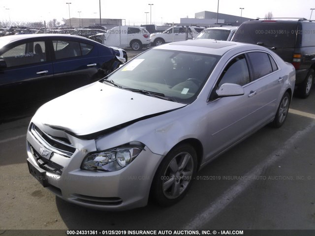 1G1ZD5E04CF311944 - 2012 CHEVROLET MALIBU 2LT SILVER photo 2