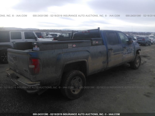 1GT12REG6HF218851 - 2017 GMC SIERRA K2500 HEAVY DUTY BLUE photo 4