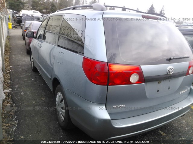 5TDZA23C56S517919 - 2006 TOYOTA SIENNA CE/LE BLUE photo 3