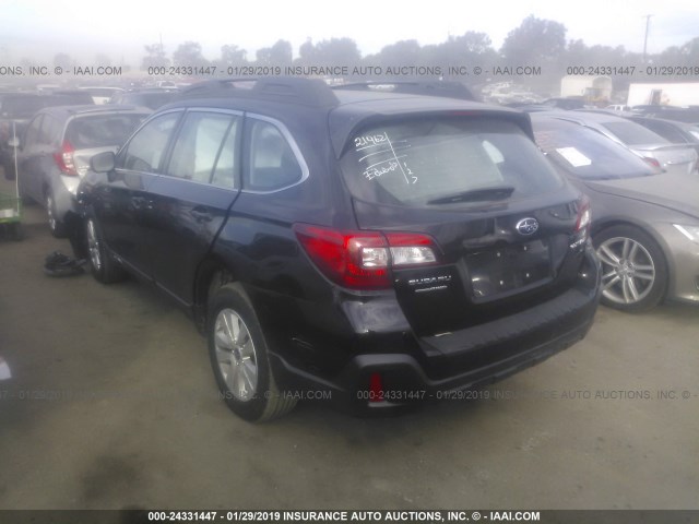 4S4BSAAC5J3295660 - 2018 SUBARU OUTBACK 2.5I BLACK photo 3