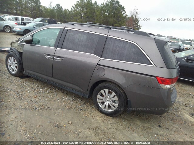 5FNRL5H67HB008839 - 2017 HONDA ODYSSEY EXL GRAY photo 3