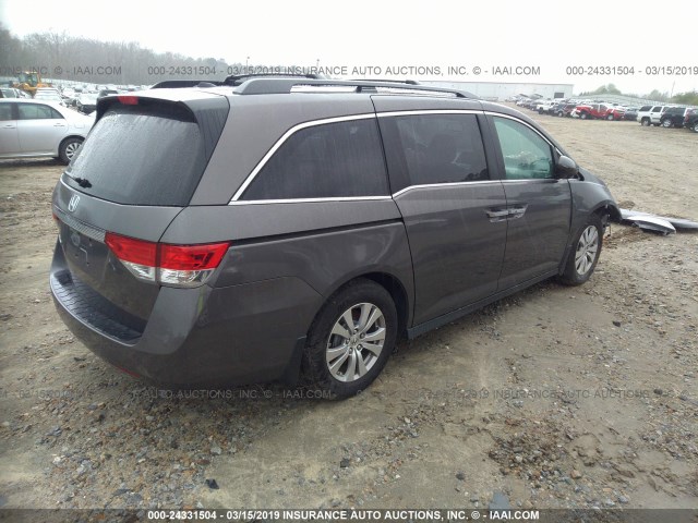 5FNRL5H67HB008839 - 2017 HONDA ODYSSEY EXL GRAY photo 4