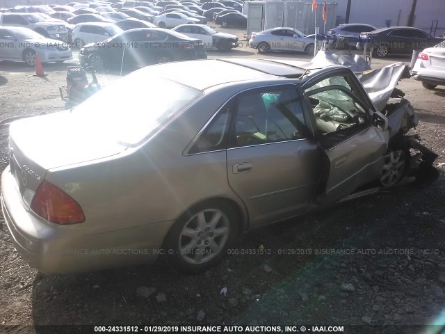 4T1BF28B2YU056126 - 2000 TOYOTA AVALON XL/XLS GOLD photo 4