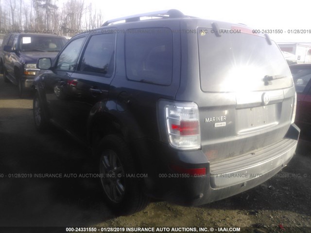 4M2CU87108KJ27517 - 2008 MERCURY MARINER PREMIER GRAY photo 3