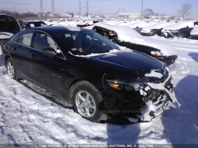 1G1ZB5ST2JF263605 - 2018 CHEVROLET MALIBU LS BLACK photo 1