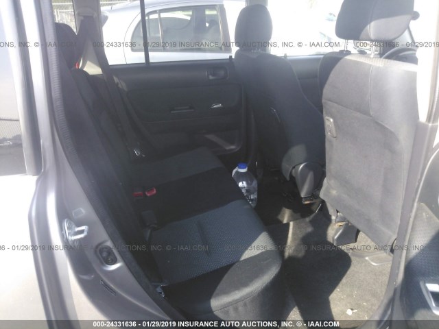 JTLKT324264093935 - 2006 TOYOTA SCION XB SILVER photo 8