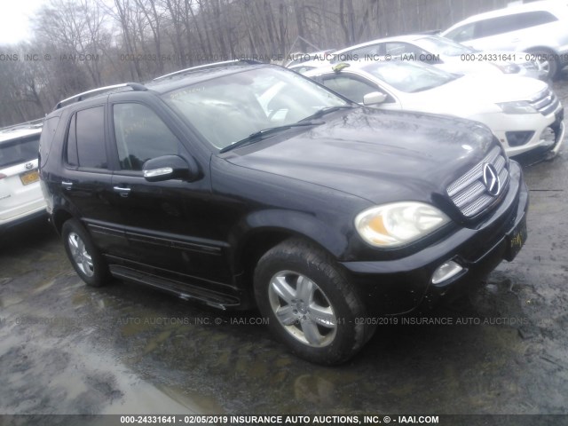 4JGAB57E75A555411 - 2005 MERCEDES-BENZ ML 350 BLACK photo 1