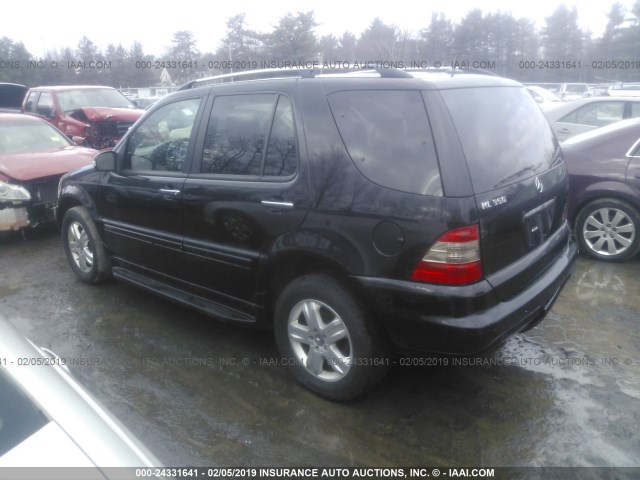 4JGAB57E75A555411 - 2005 MERCEDES-BENZ ML 350 BLACK photo 3