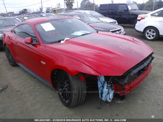 1FA6P8CF7H5336365 - 2017 FORD MUSTANG GT RED photo 1