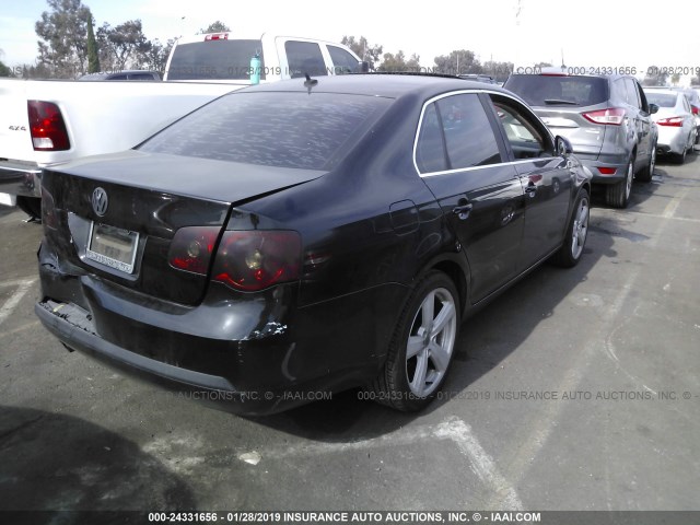 3VWEG71K67M199134 - 2007 VOLKSWAGEN JETTA WOLFSBURG 黑色 照片 4