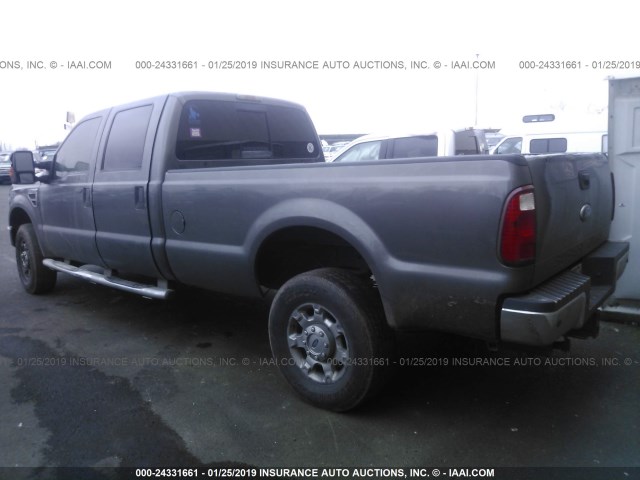 1FTWW31RX8EA38227 - 2008 FORD F350 SRW SUPER DUTY GRAY photo 3