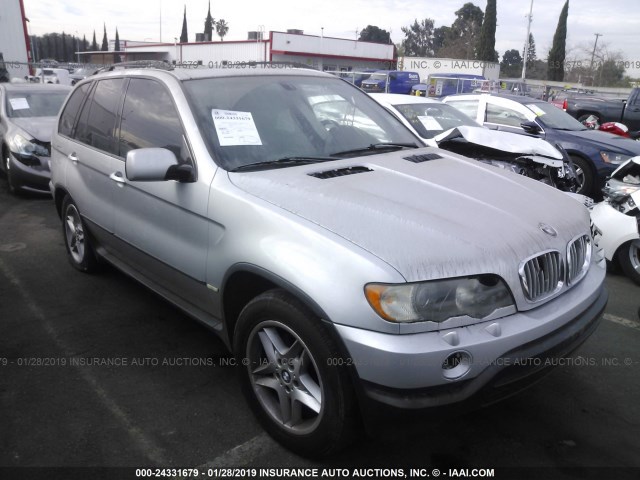 5UXFB33513LH44319 - 2003 BMW X5 4.4I SILVER photo 1