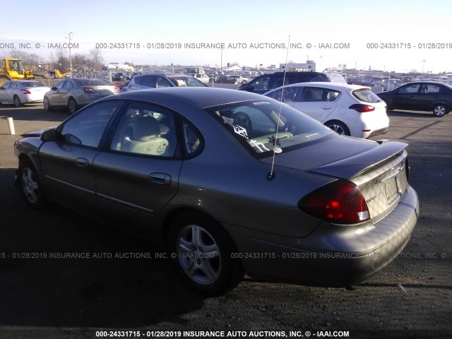 1FAHP56S31A270040 - 2001 FORD TAURUS SEL GRAY photo 3