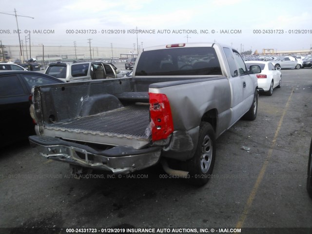 1GCEC19Z16Z213841 - 2006 CHEVROLET SILVERADO C1500 GRAY photo 4