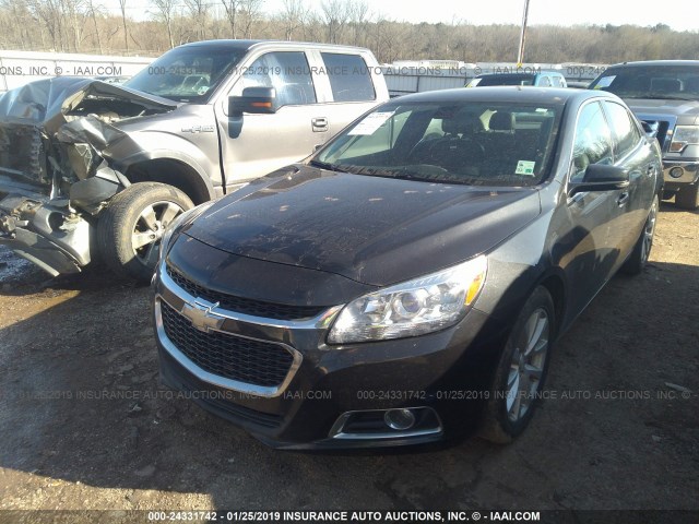 1G11E5SL8EF258936 - 2014 CHEVROLET MALIBU 2LT BLACK photo 2