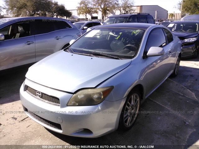 JTKDE177670162780 - 2007 TOYOTA SCION TC BLUE photo 2