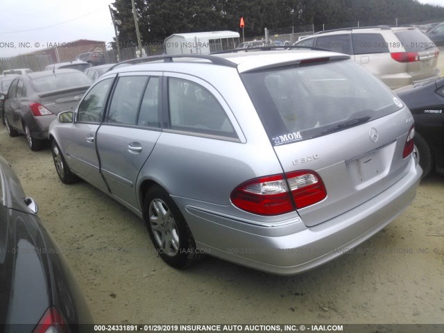 WDBUH82J55X176974 - 2005 MERCEDES-BENZ E 320 4MATIC SILVER photo 3