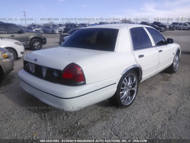 2FAFP7193YX210882 - 2000 FORD CROWN VICTORIA POLICE INTERCEPTOR WHITE photo 4